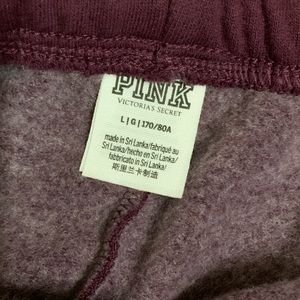 NWOT PINK VS campus pants L